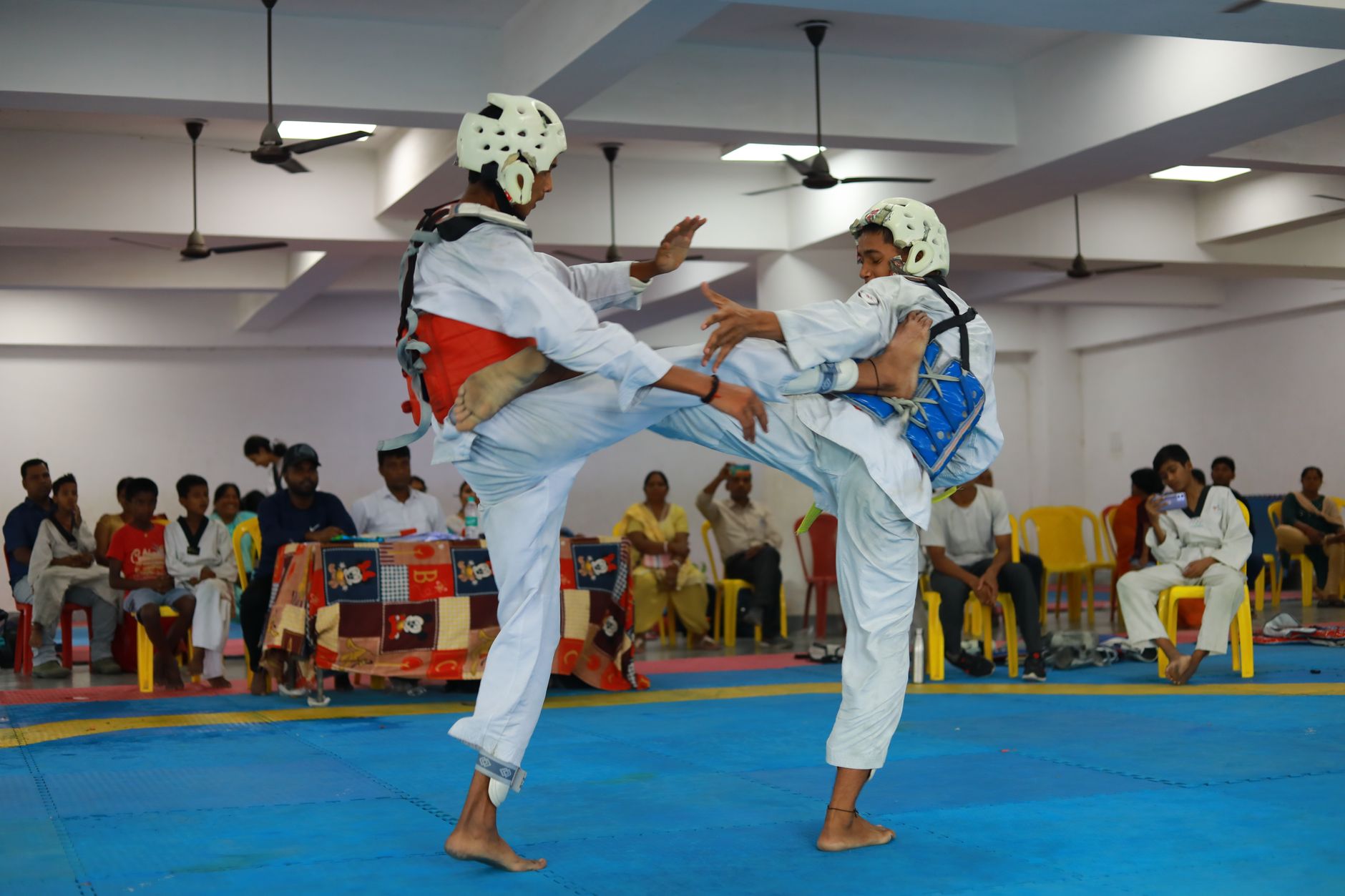 Bihar CM aid taekwondo players